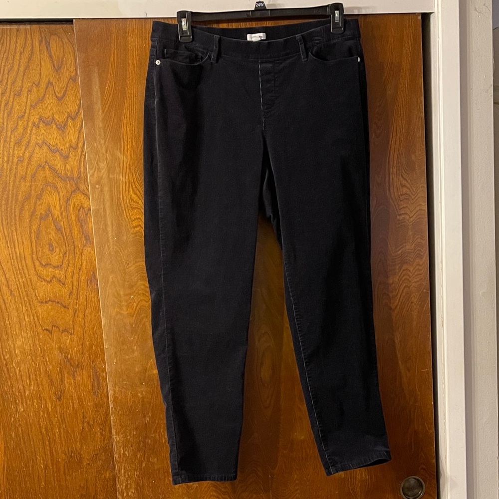 J.Jill corduroy straight leg pull on pants,sz.XL petite